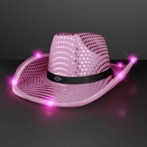 pink-sequin-cowboy-hat-with-black-band-printed